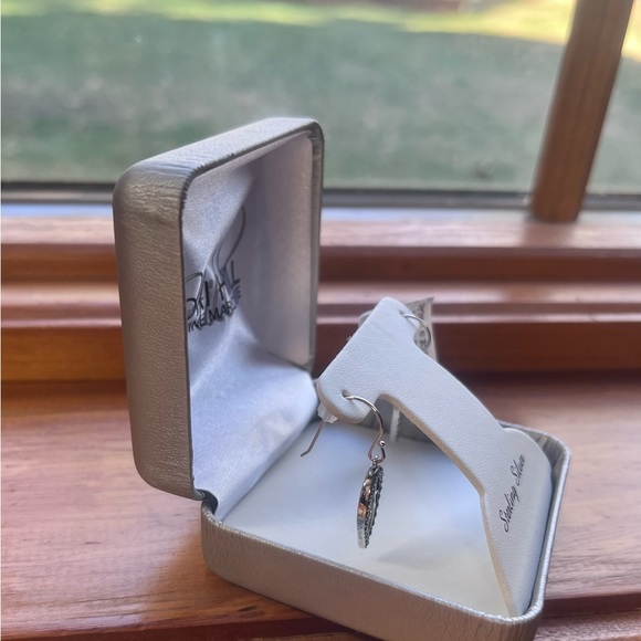 Tori Hill Sterling Silver Marcasite Earrings - Picture 9 of 17